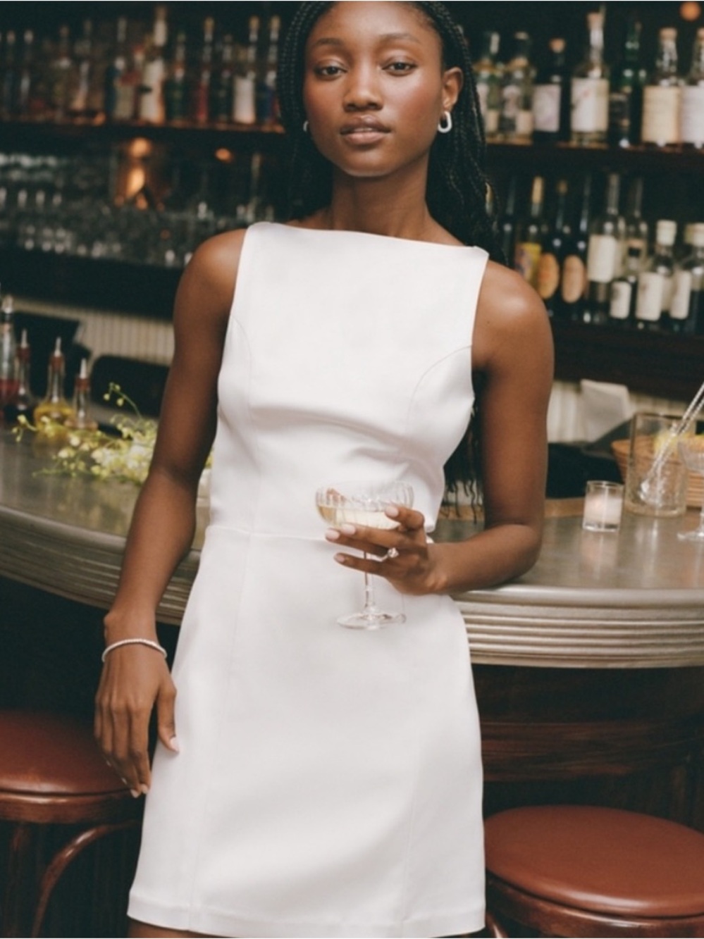 Abercrombie & Fitch White Mini Dress